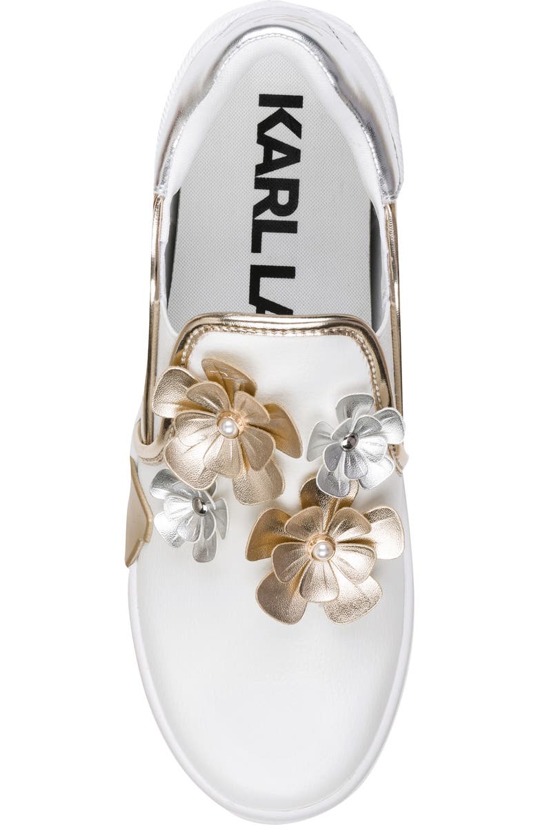 KARL LAGERFELD PARIS Maude Fleur Slip-On Sneaker, Alternate, color,