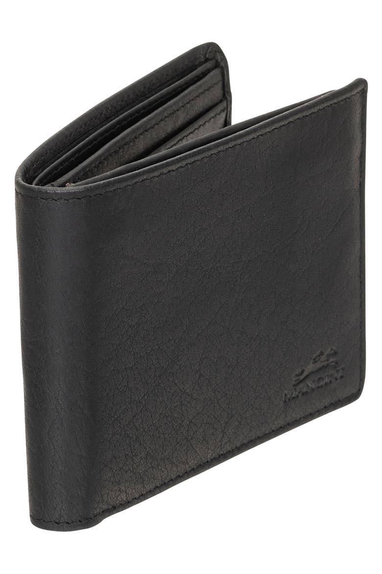 Buffalo RFID Center Wing Wallet, Alternate, color, BLACK