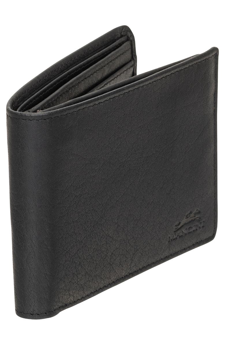 Mancini Buffalo RFID Center Wing Wallet, Alternate, color, Black