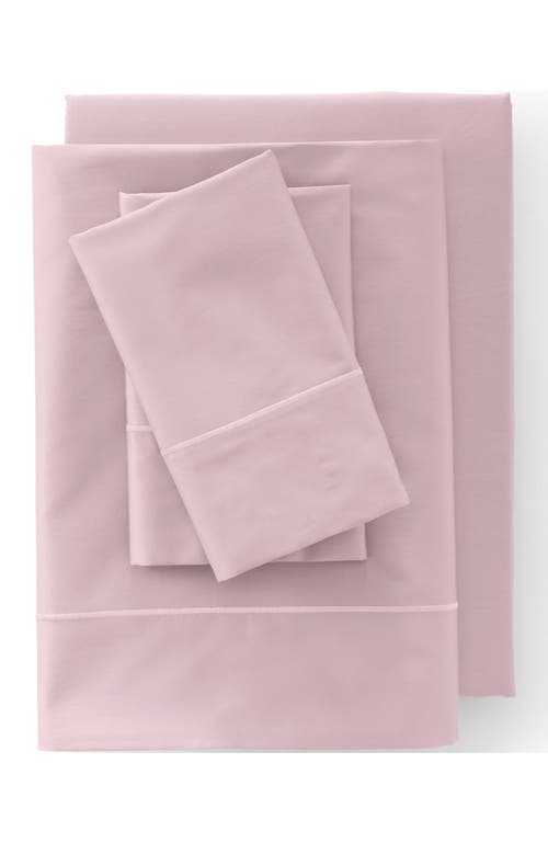 Lands' End Supima Cotton No Iron Sateen Sheets In Faint Orchid