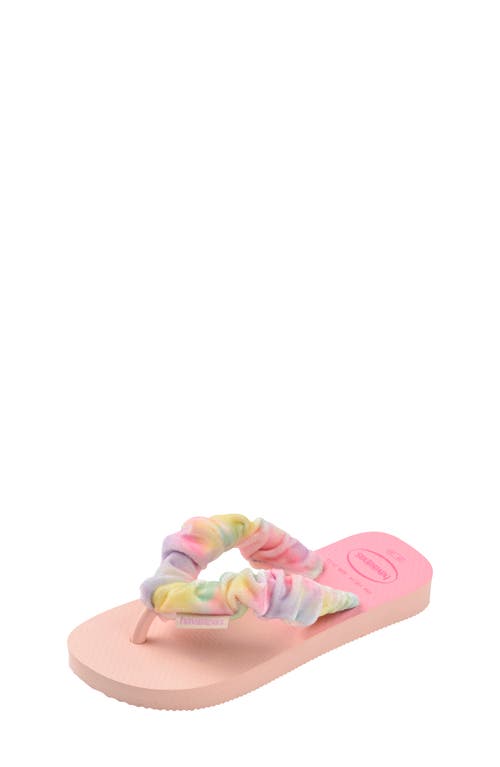 Havaianas Kids' Fluffy Flip Flop In Ballet Rose