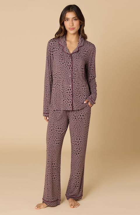 Aria  Slim Notch Collar PJ Set