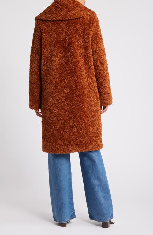 SAM EDELMAN SAM EDELMAN SHAWL COLLAR FAUX SHEARLING COAT