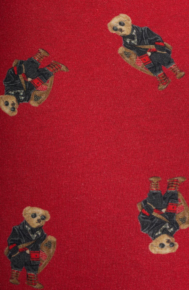 Polo Ralph Lauren Assorted 3-Pack Polo Bear Print Cotton Blend Boxer Briefs Gift Pack, Alternate, color, Andover Heather/Polo Black/Red