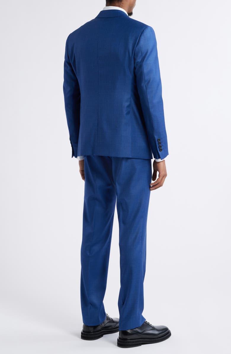 Emporio Armani G Line Solid Blue Wool Suit, Alternate, color, High Blue
