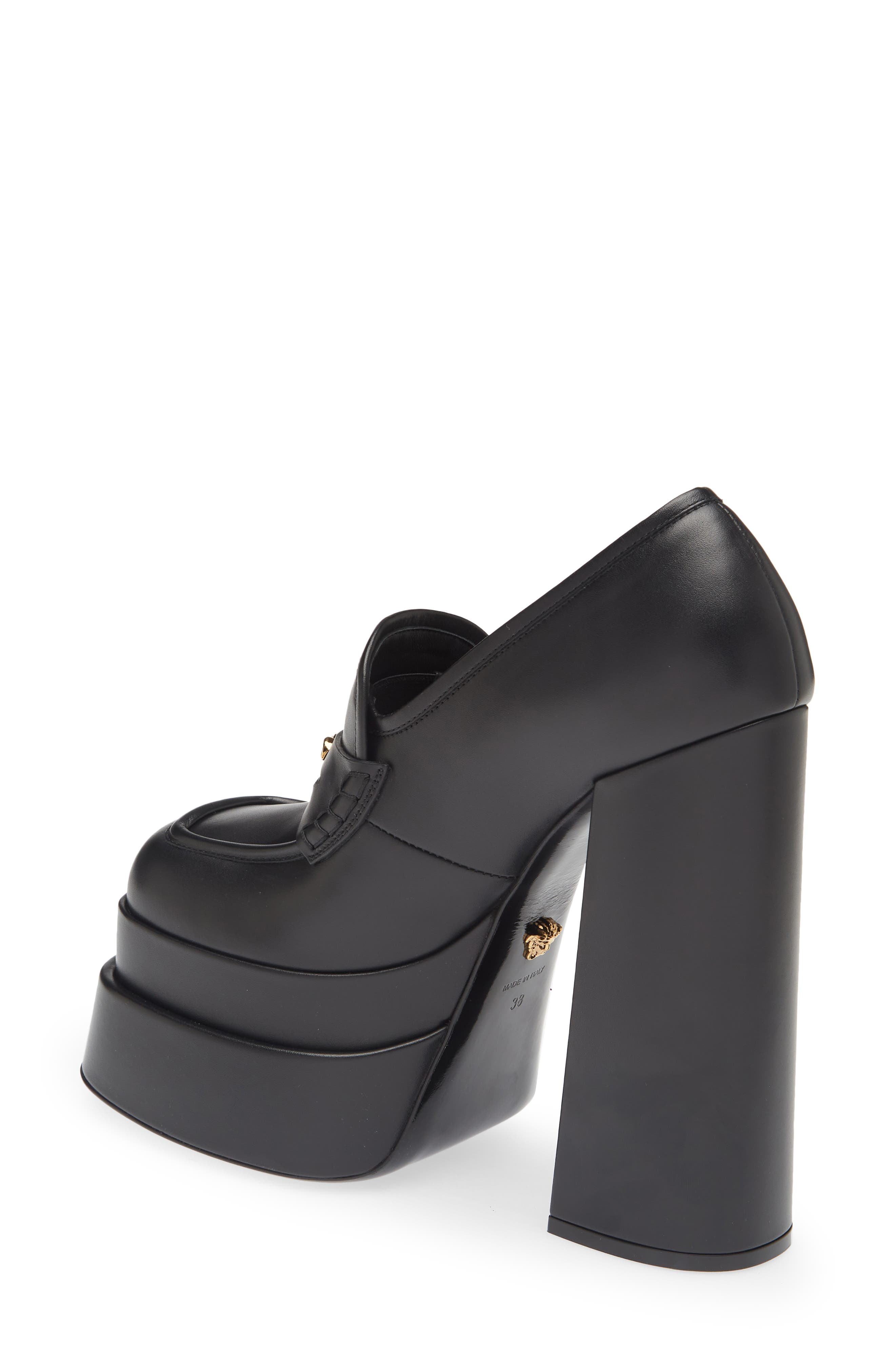 Versace Platform Loafer Pump, Alternate, color, 