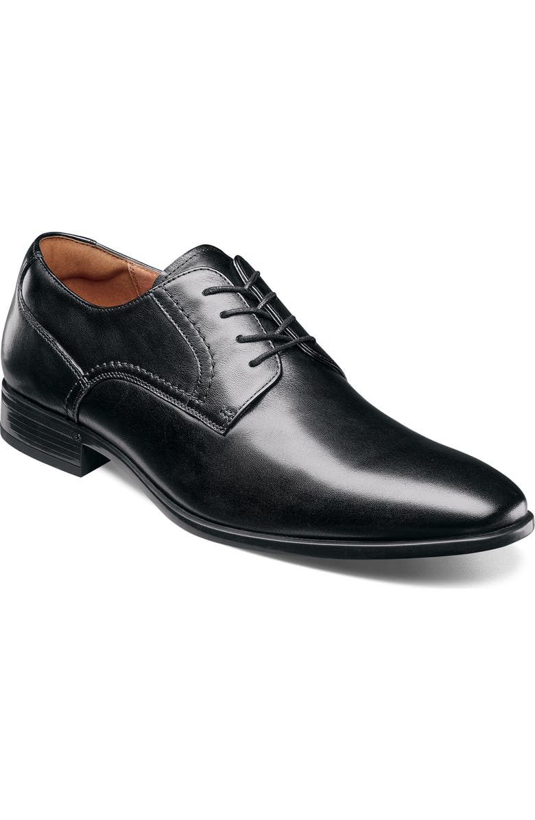 Florsheim Zaffiro Plain Toe Derby, Main, color, Black