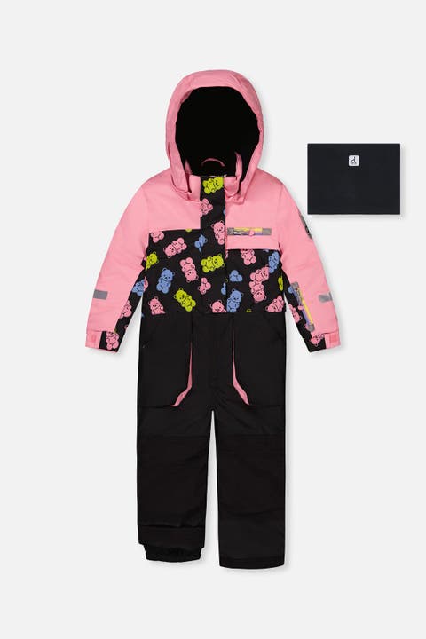 Play Gummy Bear Hood & Expandable Sleeve One Piece Snowsuit