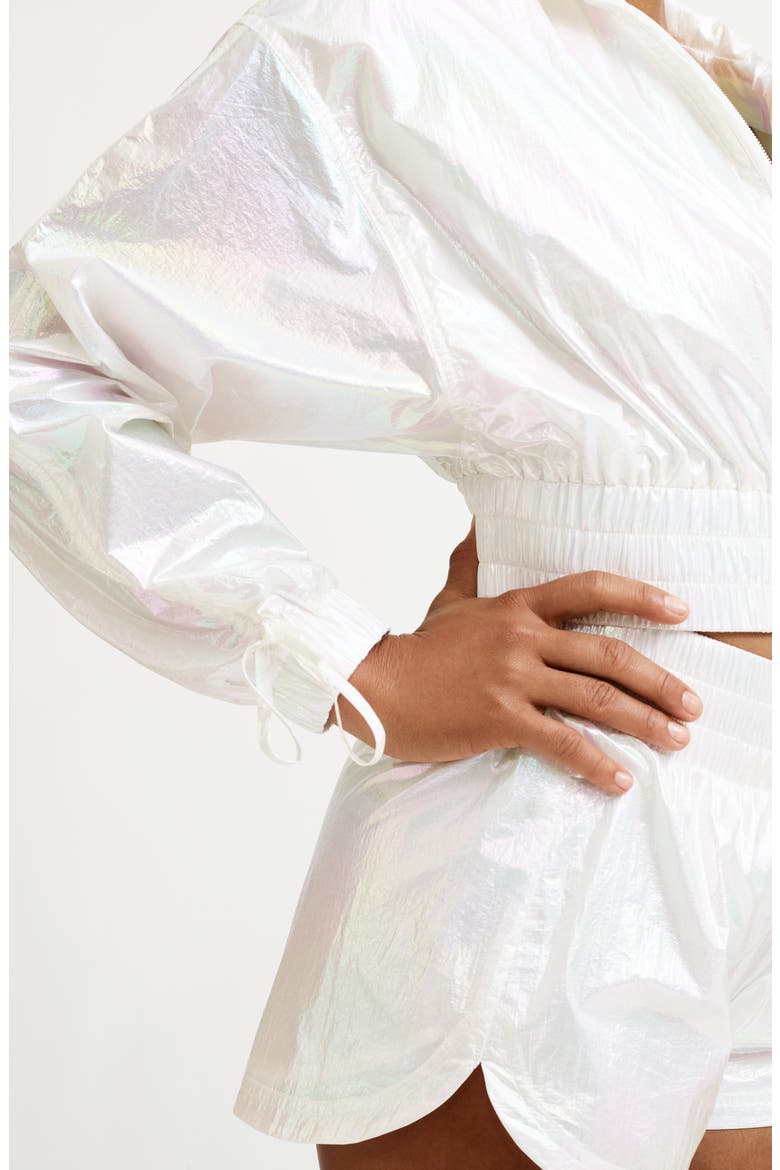 The Glow Up by EleVen by Venus Williams x K-Swiss Glow Up Fly Away Tennis Jacket, Alternate, color, FOIL IRIDESCENT