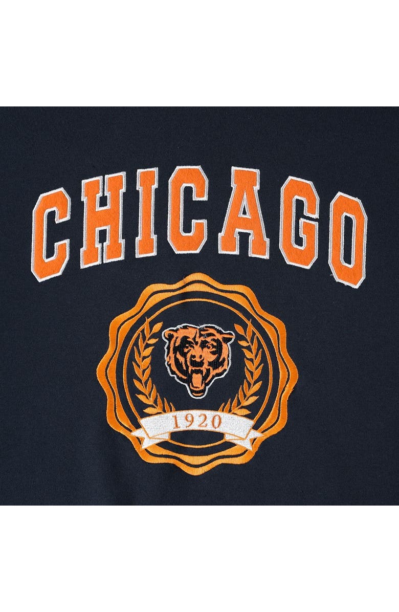 Tommy Hilfiger Women's Tommy Hilfiger Navy Chicago Bears Becca Drop Shoulder Pullover Hoodie, Alternate, color, Navy