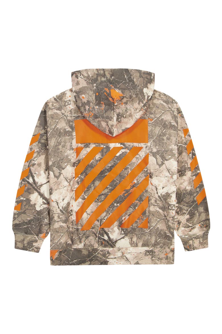 Kids' Camo Printed Diag Hoodie, Alternate, color, CORNSTALK