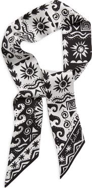 Echo Sun & Surf Reversible Silk Skinny Scarf