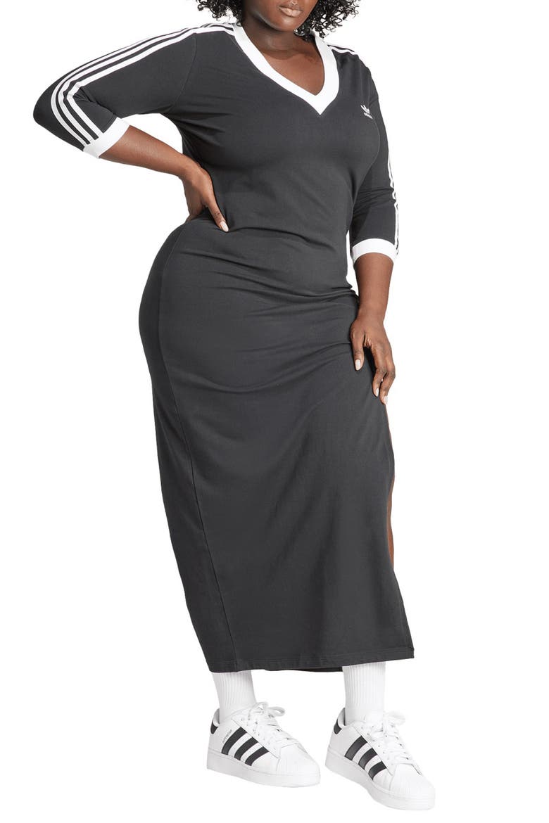 Lifestyle V-Neck Maxi Dress, Alternate, color, BLACK