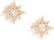 Anzie Petite Diamond North Star Stud Earrings