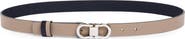 FERRAGAMO Double Gancio Reversible Leather Belt