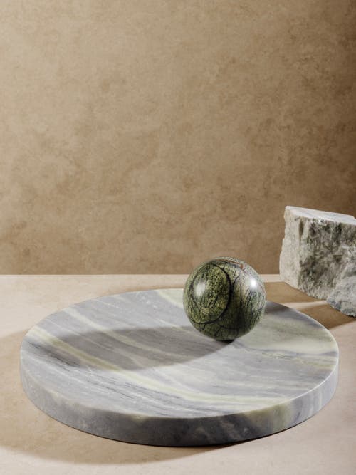 Gauri Kohli Ikoy Onyx Tray In Green