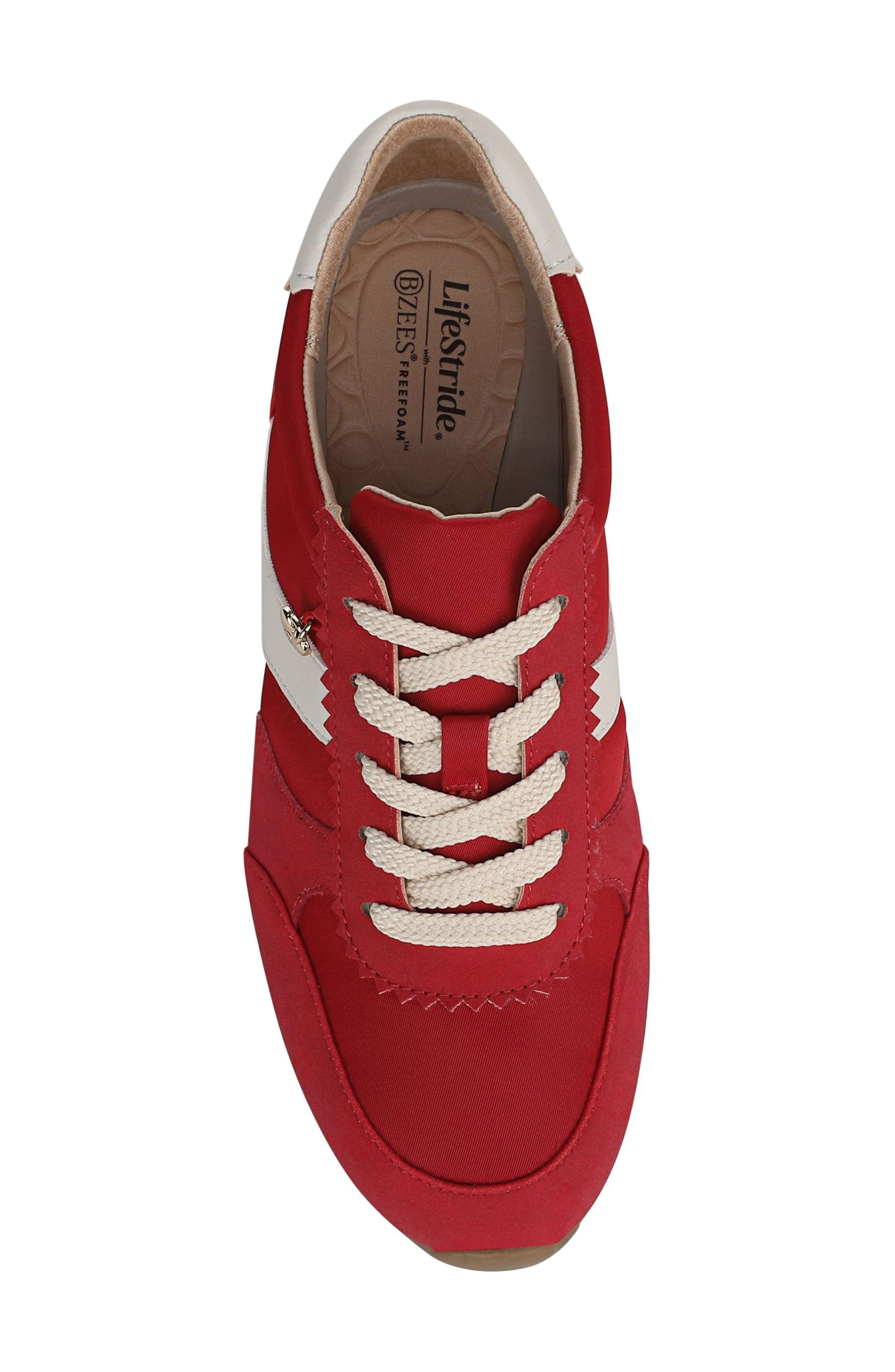 Fearless Charm Low Top Sneaker, Alternate, color, FIRE RED