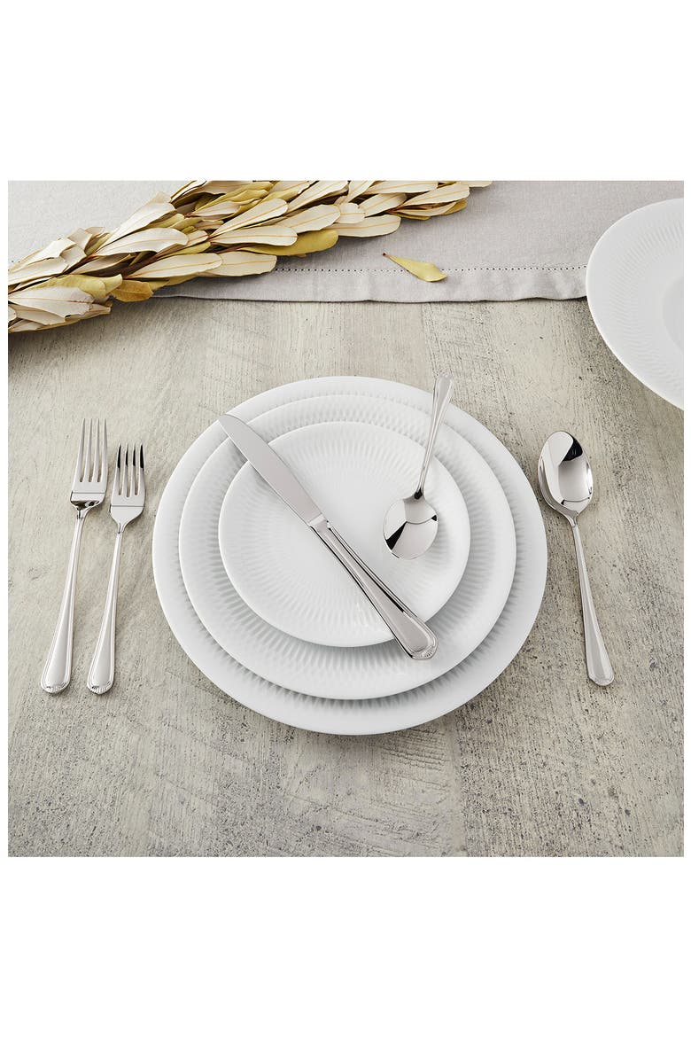 Alcea 18/10 Stainless Steel 65-Piece Flatware Set, Alternate, color, SILVER