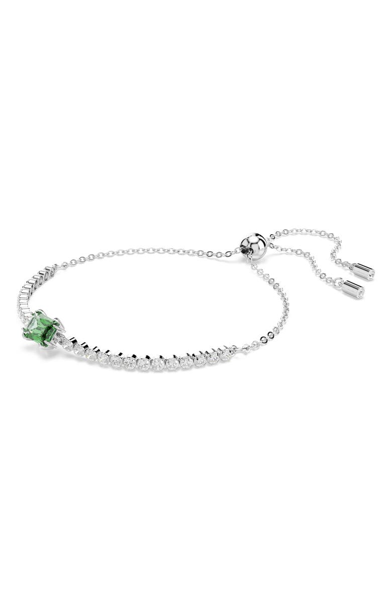 Swarovski Matrix Slider Bracelet, Alternate, color, Green