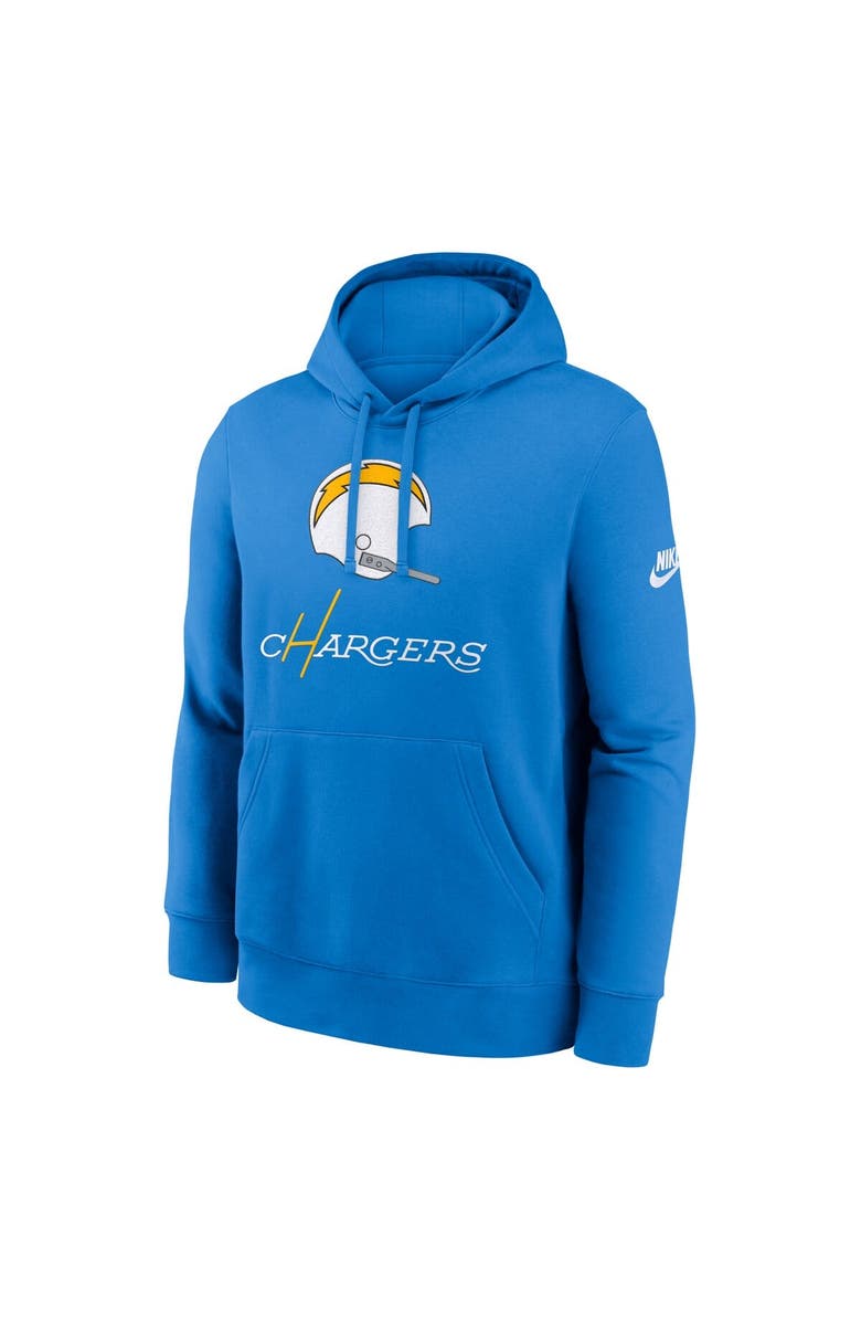Nike Men's Nike Powder Blue Los Angeles Chargers Best Season Rewind Club Pullover Hoodie, Alternate, color, Powder Blue