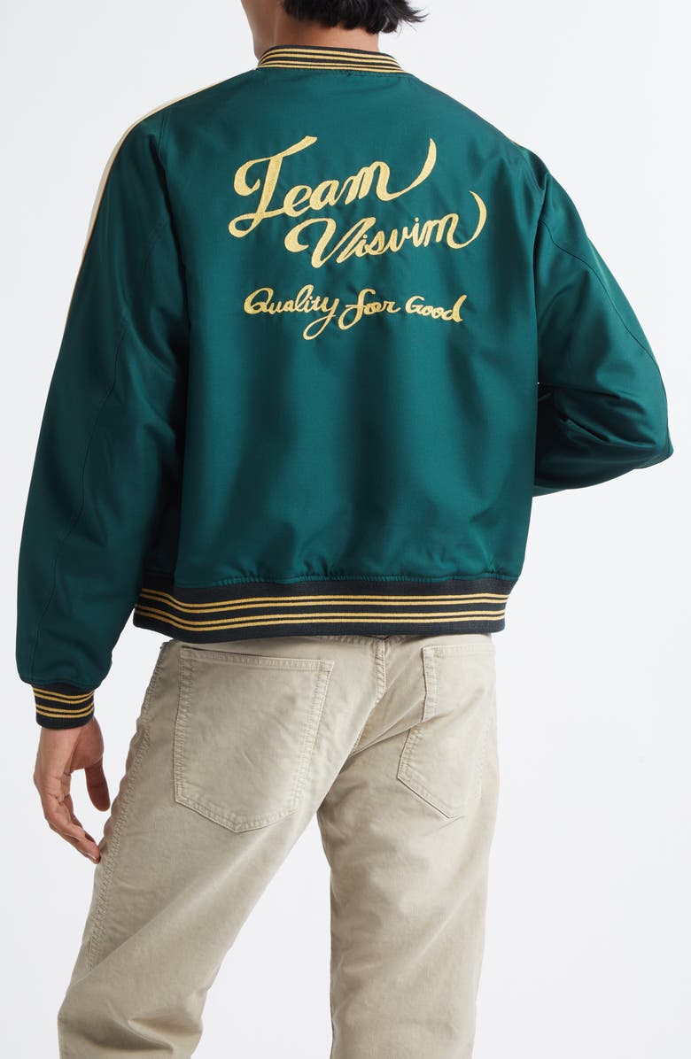 VISVIM Douglas Wool & Silk Team Jacket, Alternate, color, Green