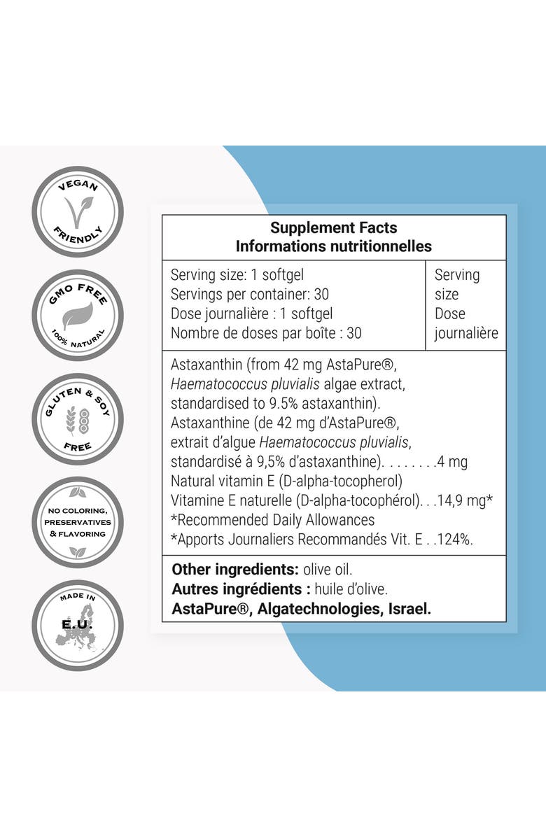SuperSmart Astaxanthin 4 mg Per Day, Alternate, color, NO COLOR