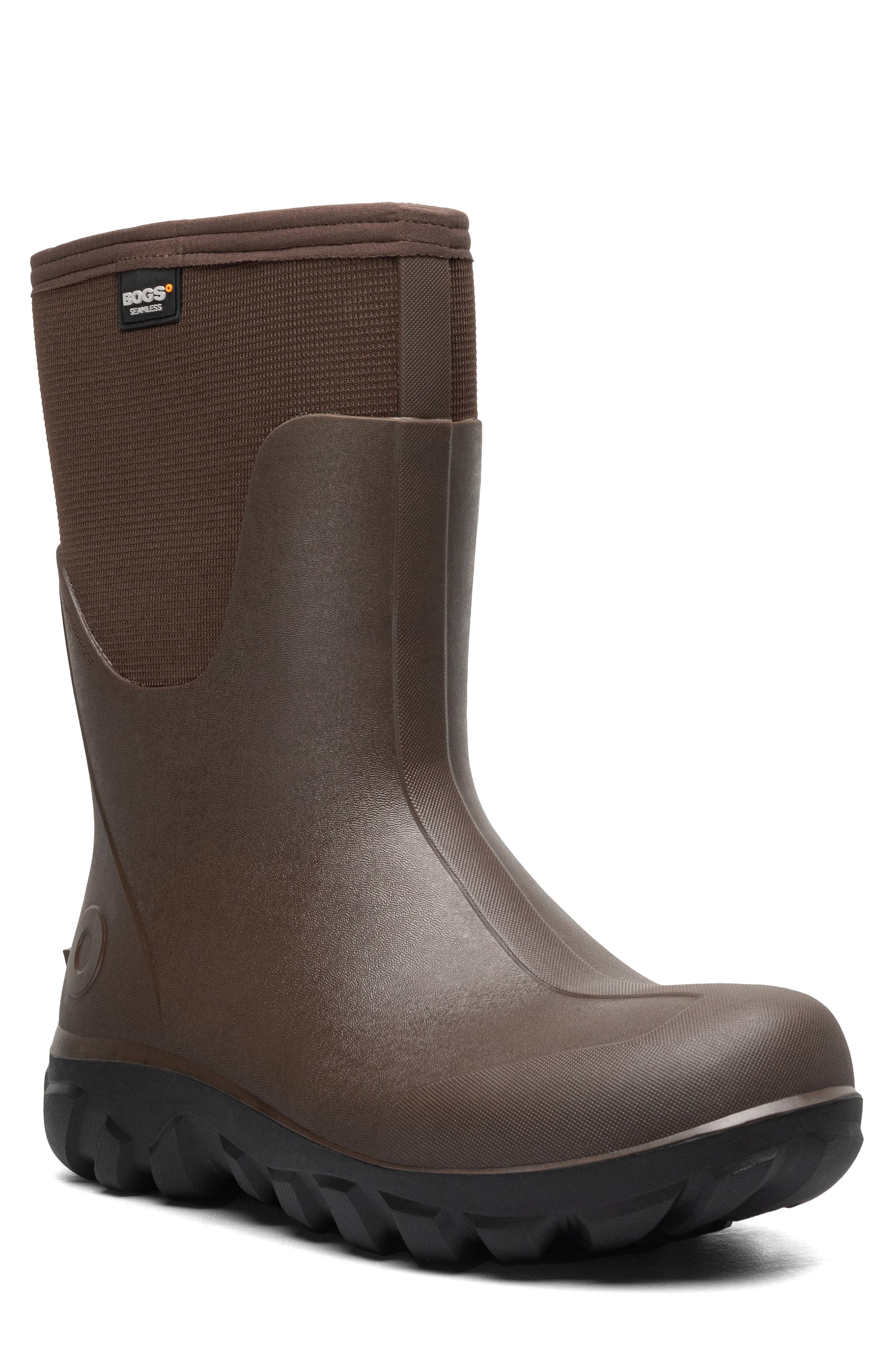 Bogs Classic Seamless Mid Waterproof Boot, Main, color, Brown