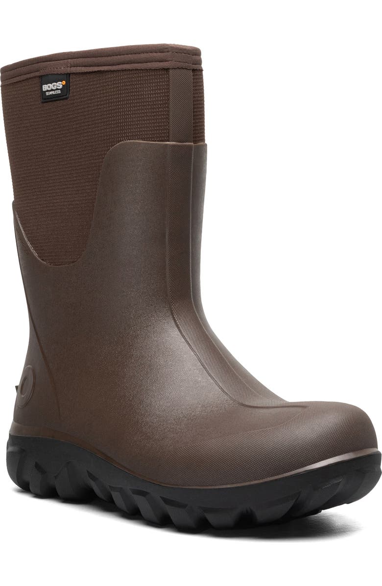 Bogs Classic Seamless Mid Waterproof Boot, Main, color, Brown