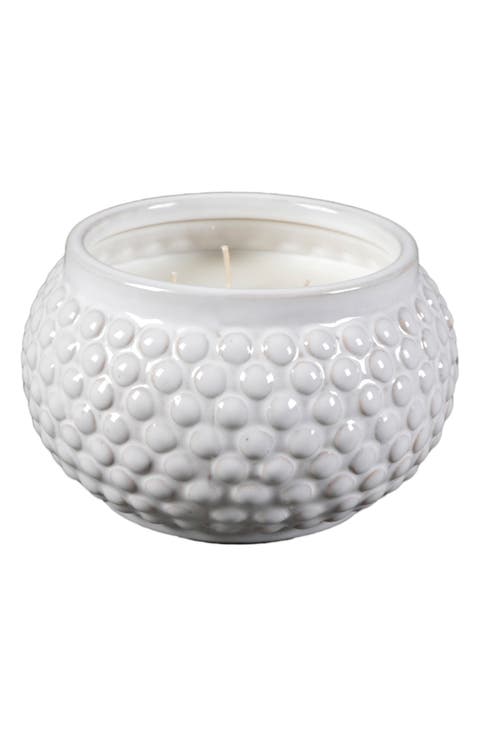 Ceramic Hobnail Candle