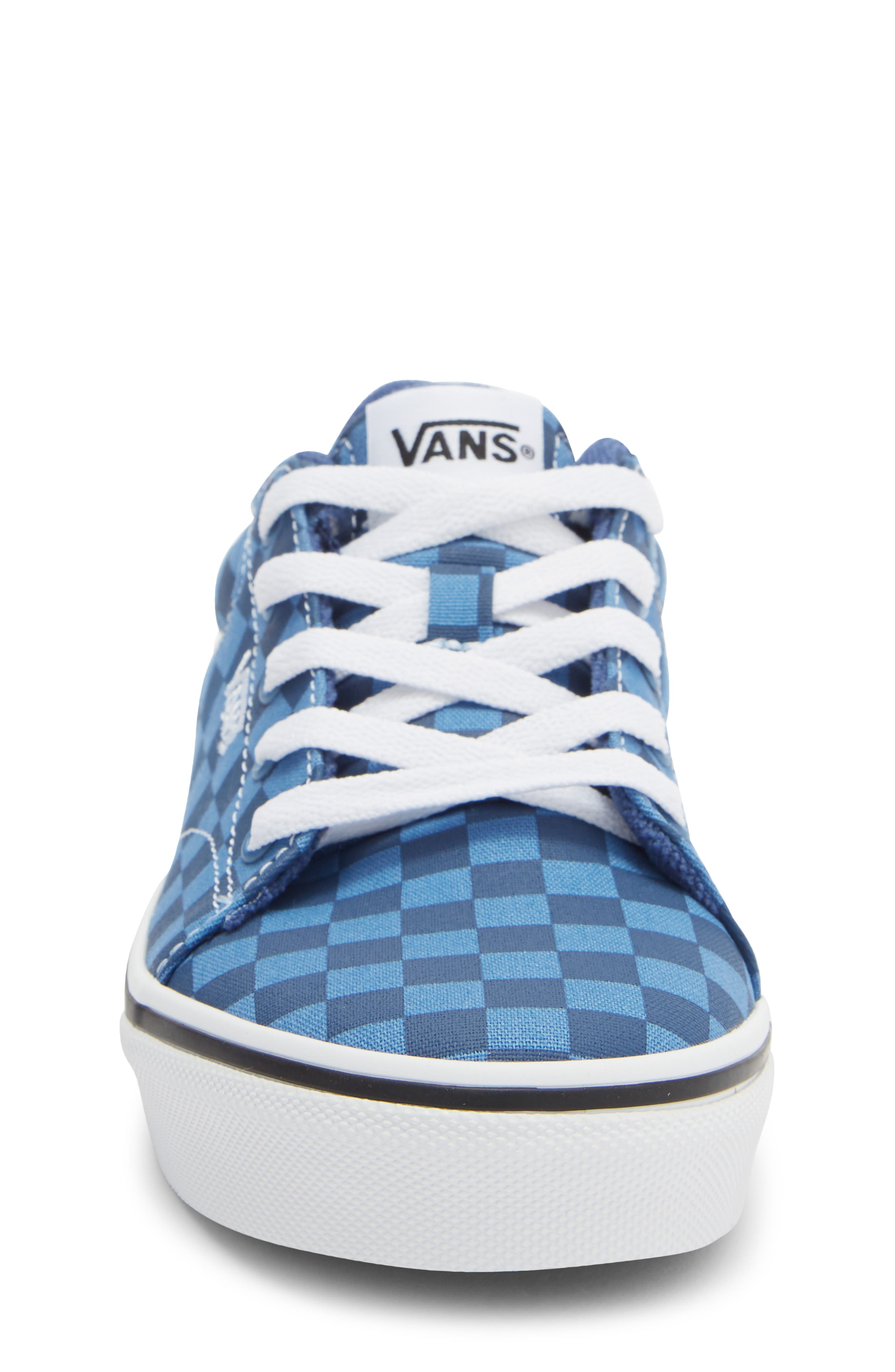 Vans Kids' Seldan Sneaker, Alternate, color, Tonal Check True Navy