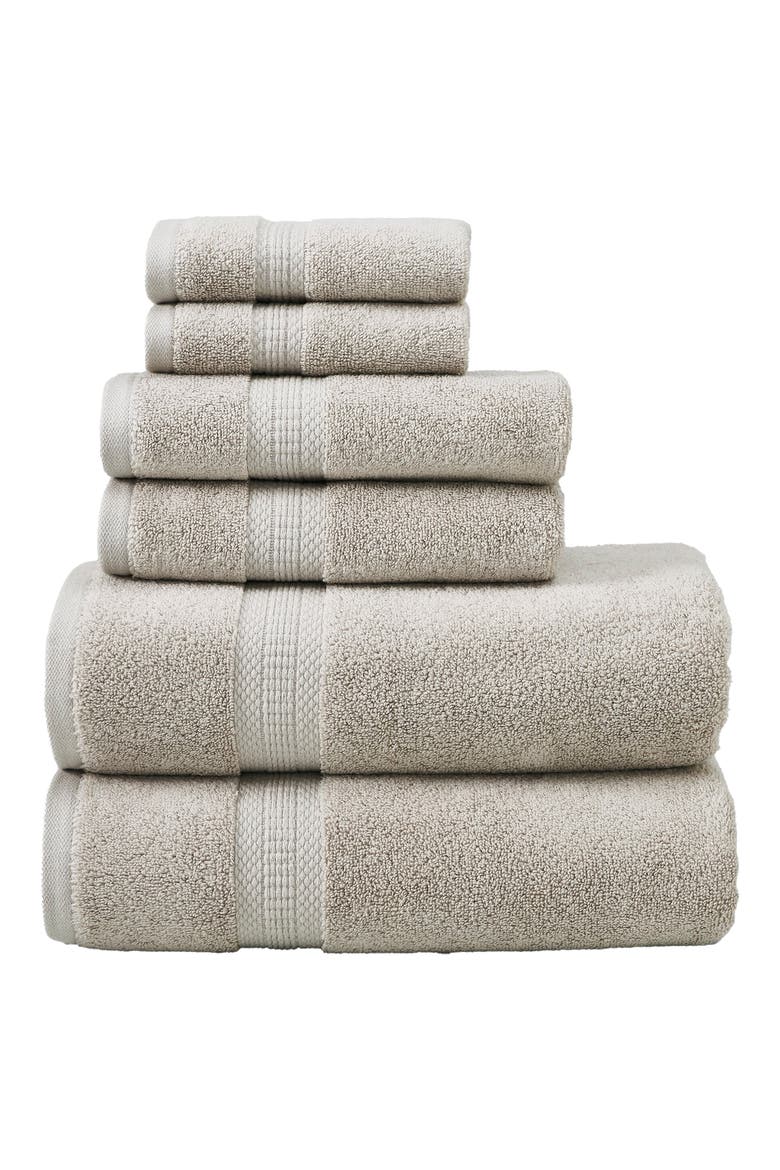 6-Piece Towel Set, Main, color, TAUPE