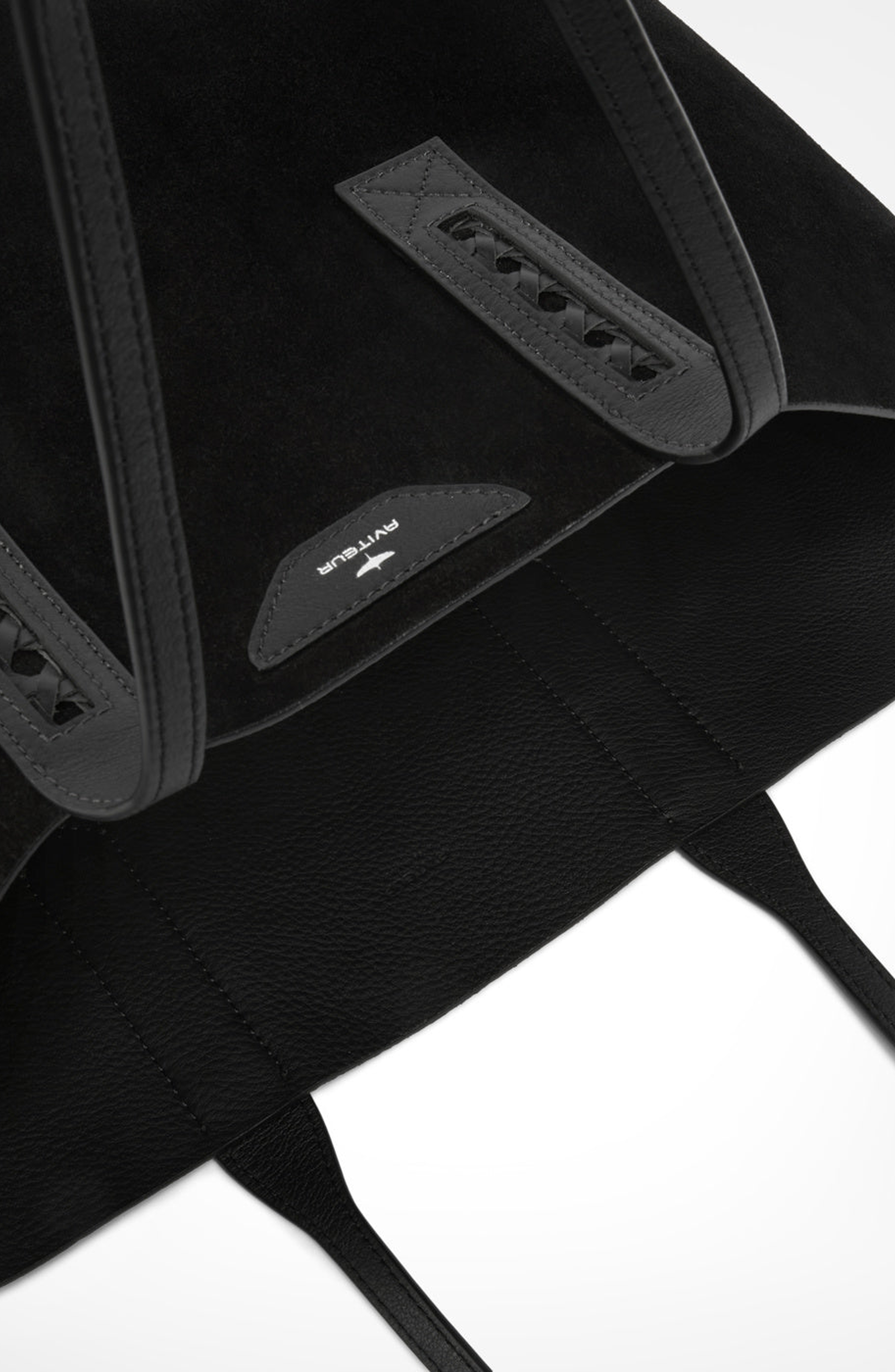 Aviteur Easy Suede Tote, Alternate, color, Black