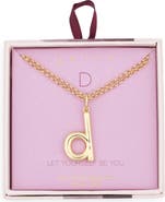 Leith Lowercase Initial Bubble Pendant Necklace