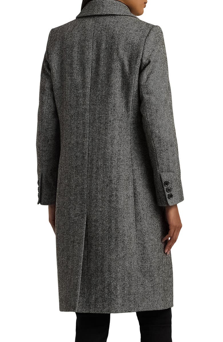 Lauren Ralph Lauren Herringbone Coat, Alternate, color, 