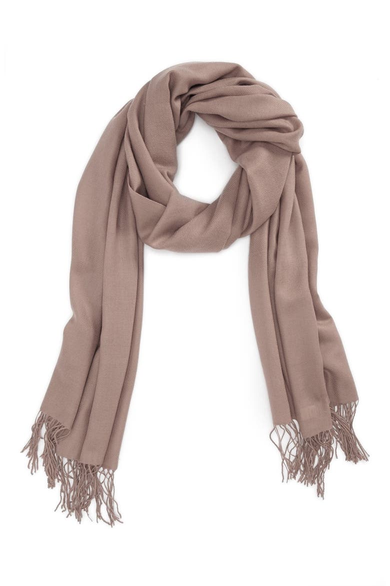 Tissue Weight Wool & Cashmere Wrap, Main, color, TAUPE CINDER