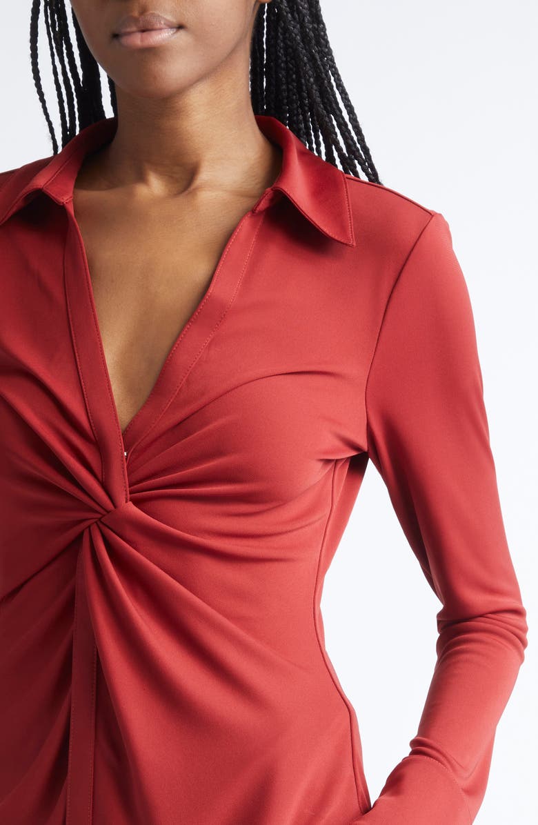 Cinq à Sept McKenna Twist Front Jersey Shirt, Alternate, color,