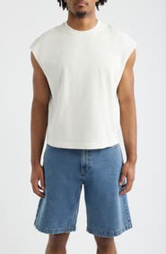 BP. Boxy Crop Cutoff Cotton Tank