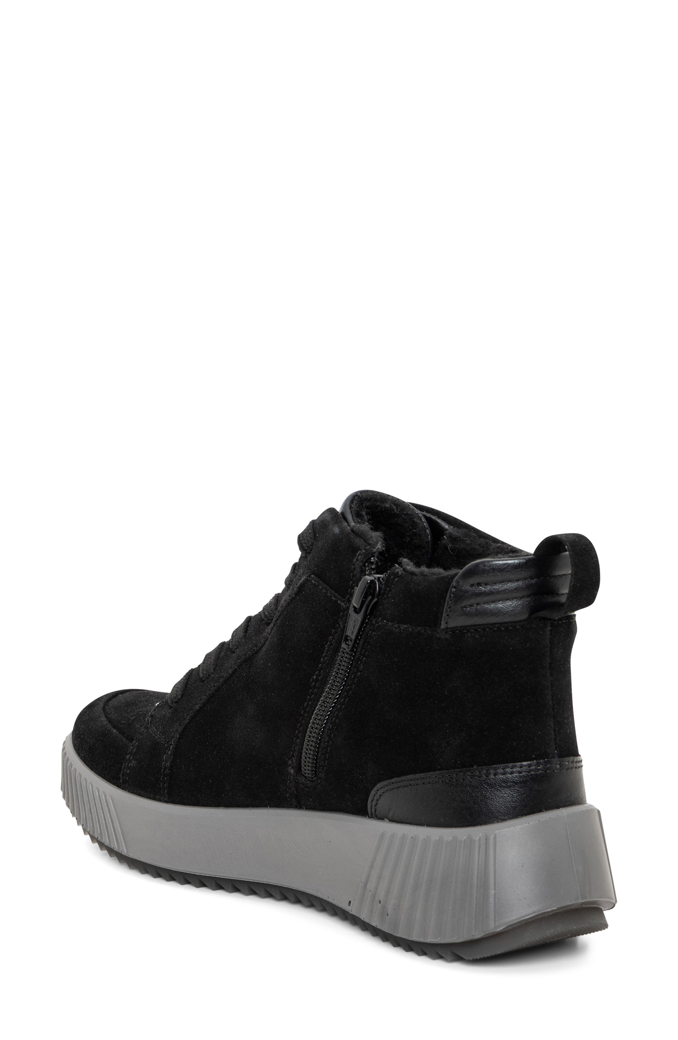 ara Dahlia Waterproof Faux Fur Lined Sneaker, Alternate, color, 