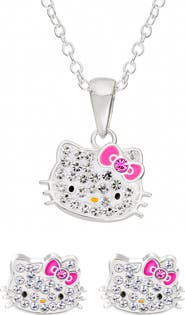 Jacmel x Hello Kitty® Pendant Necklace & Stud Earrings Set