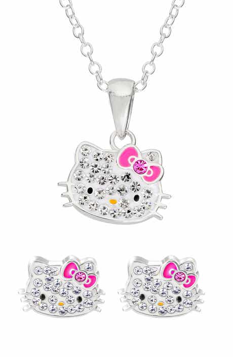 Jacmel x Hello Kitty® Pendant Necklace & Stud Earrings Set