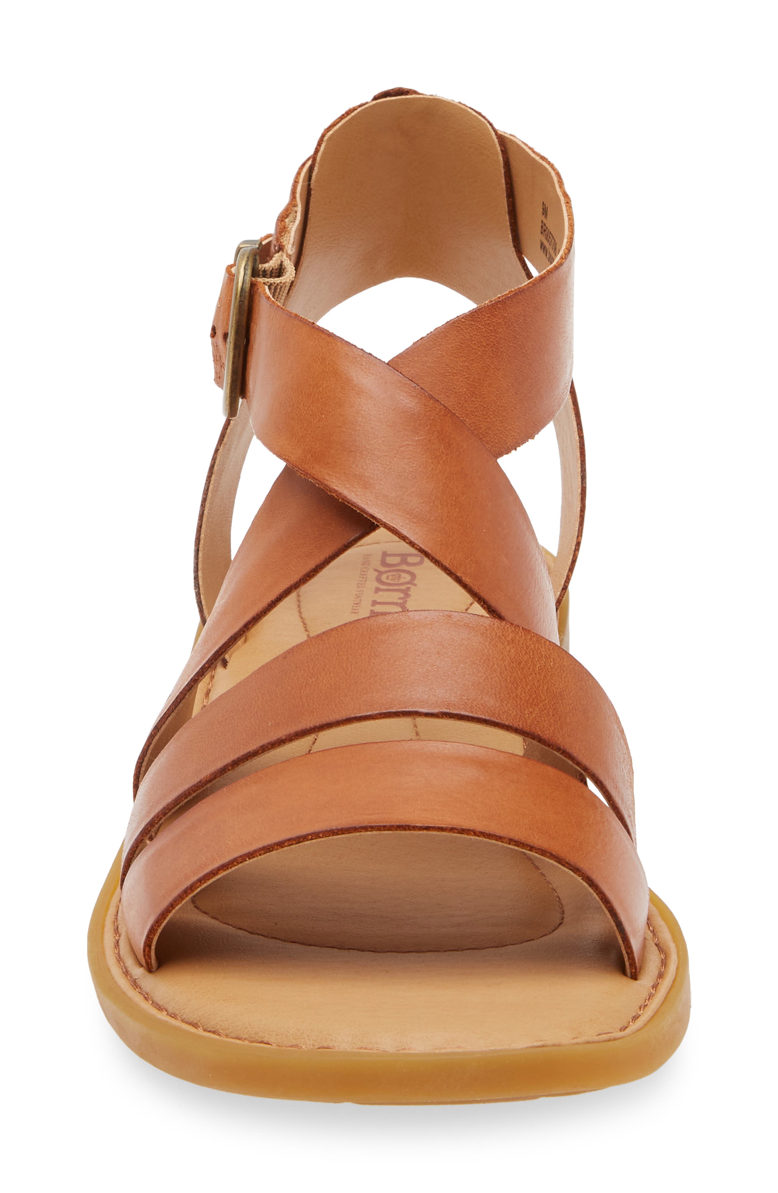 Børn Imogen Ankle Strap Sandal, Alternate, color, Brown Leather