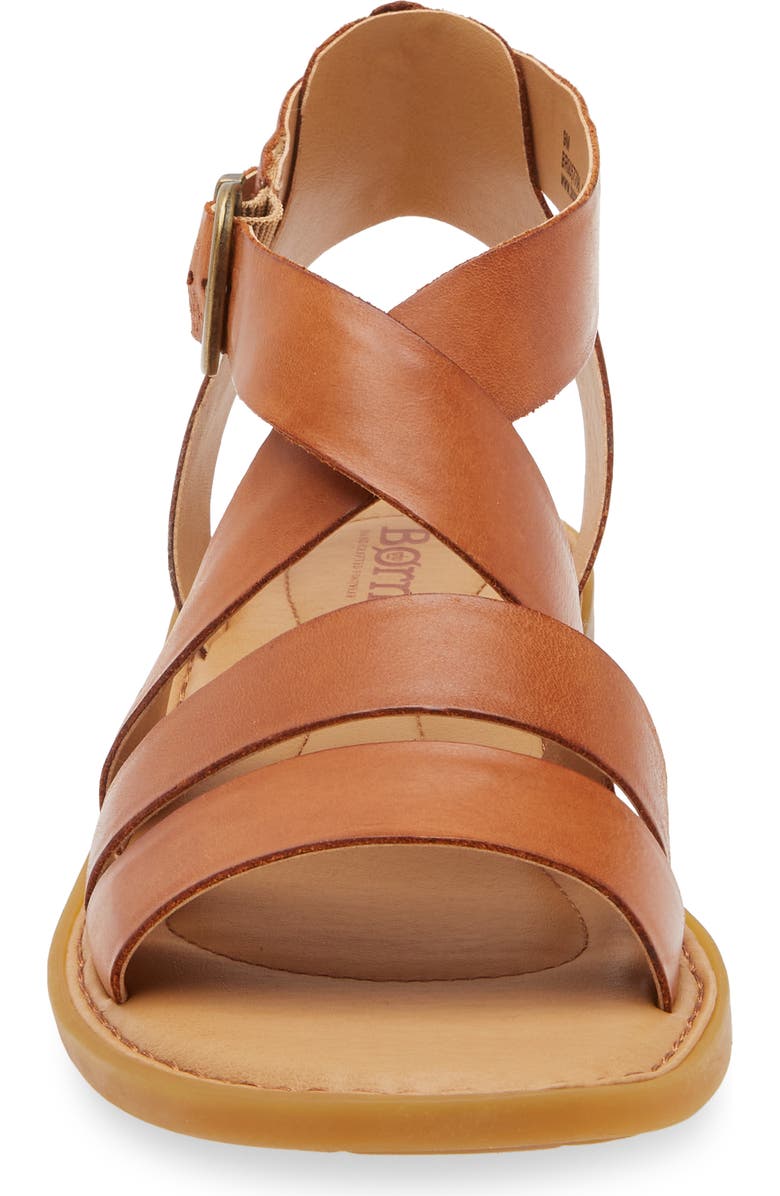 Børn Imogen Ankle Strap Sandal, Alternate, color, Brown Leather