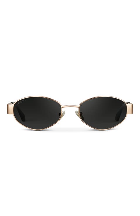 Verona - 54mm Oval Metal Sunglasses