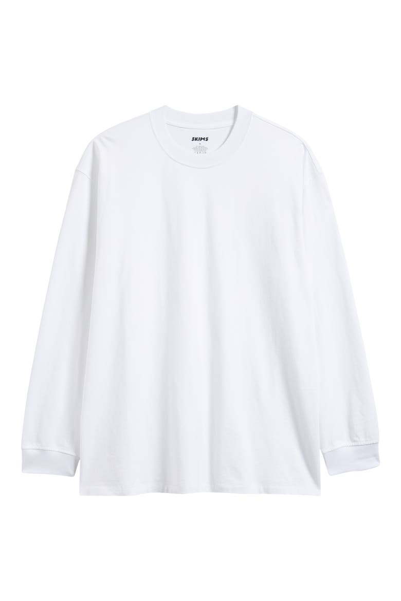 Relaxed Fit Long Sleeve T-Shirt, Alternate, color, CHALK