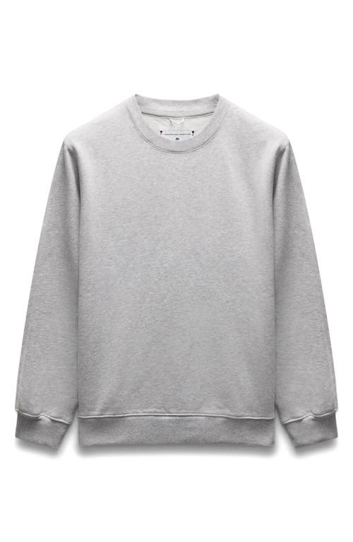 Reigning Champ Classic Crewneck Midweight Terry Sweatshirt In Gray
