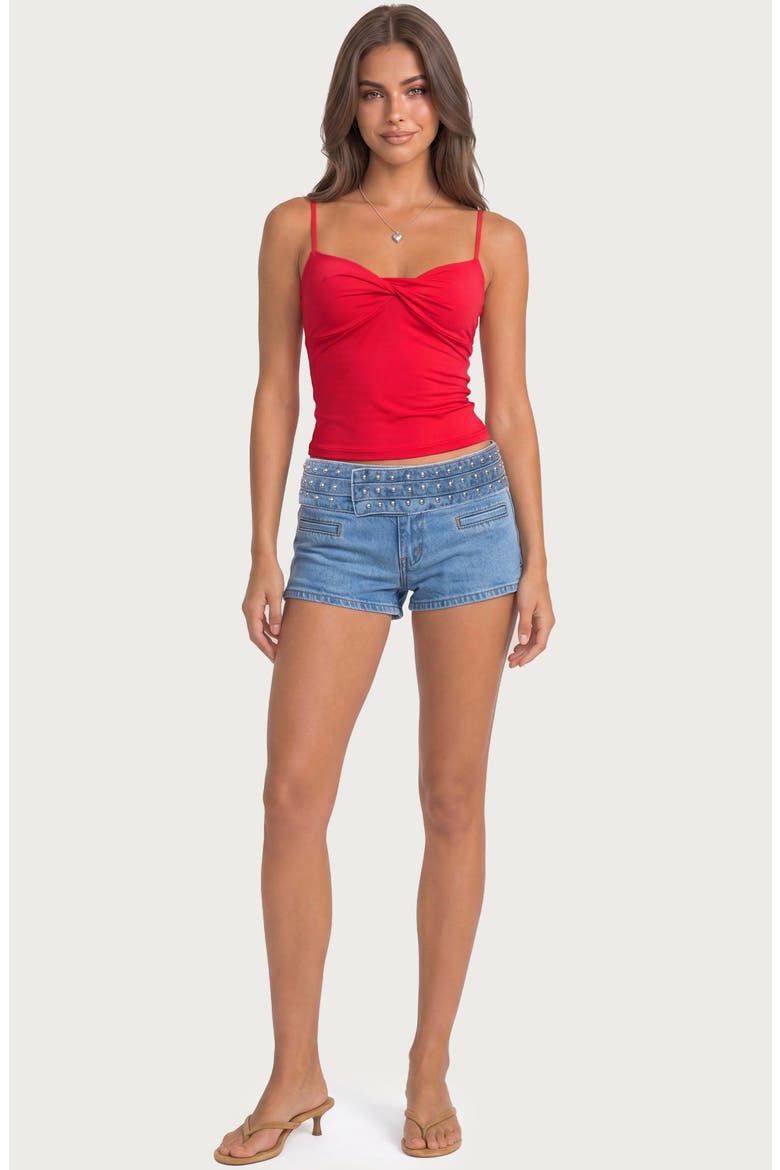 Pyper Twisted Twist Front Camisole, Alternate, color, RED