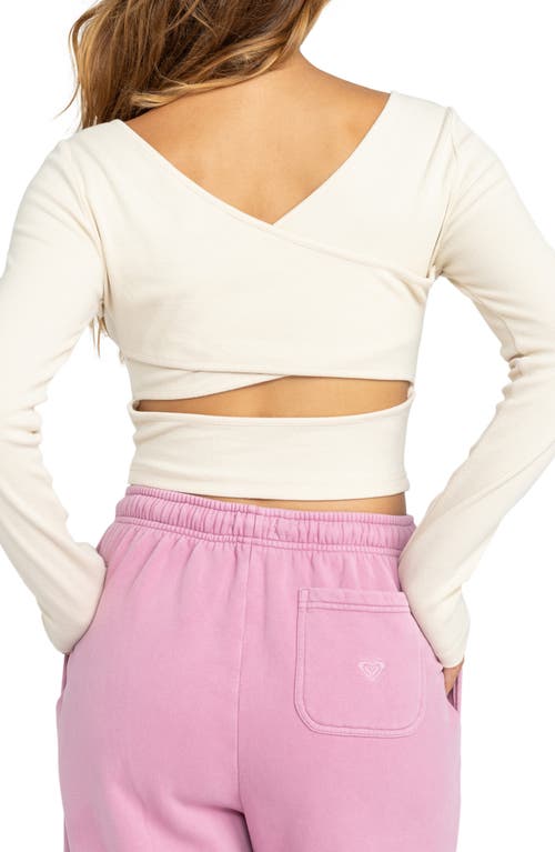 ROXY ROXY GOOD KEEPSAKE LONG SLEEVE CROP TOP