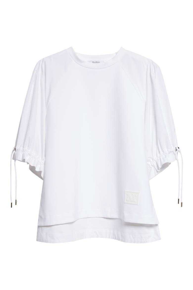 West Poplin & Jersey Top, Alternate, color, OPTICAL WHITE