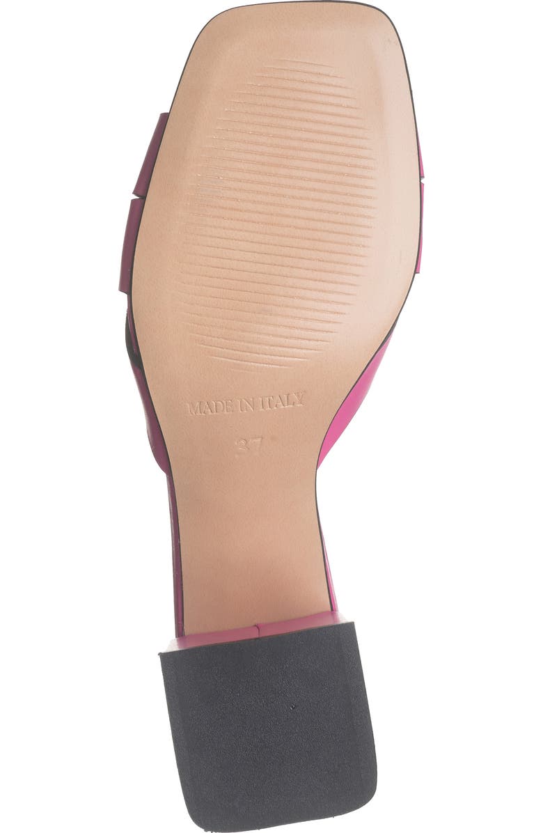 2 Twin Hearts Cross Band Block Heel Sandal, Alternate, color, Hot Pink