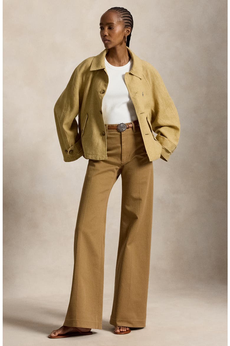 Boxy Linen Jacket, Alternate, color, CLASSIC CAMEL
